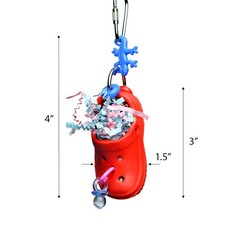 A E Happy Beaks Croc-Fetti Bird Toy