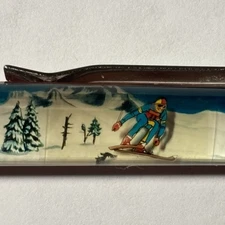 Ski Mt Hood Oregon Floaty Pen Skier Skiing Mountains Winter Snow Vintage Collect