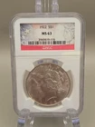 1922 $1 Peace Silver Dollar NGC MS63