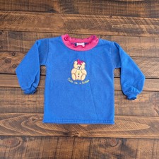 Vintage 80s/90s Basic Edition Teddy Bear Crewneck Sweatshirt Size 2T Made in USA