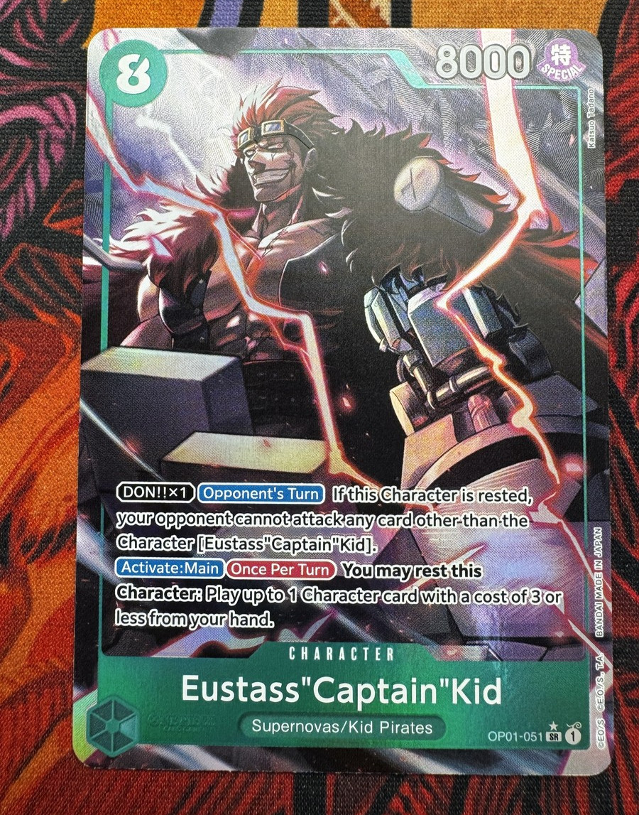 Eustass"Captain"Kid (Alternate Art) SR Premium Booster -The Best- OP01-051 NM