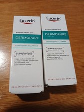 2 X Eucerin Dermopure Clinical Correcting Cleanser Face Wash Travel Size 2 X 20 