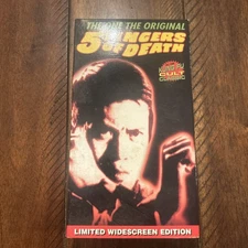 5 Fingers of Death (VHS, 1998) Kung Fu Cult Classic Vintage Videotape