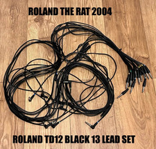 ????ROLAND TD12 BLACK CABLE SET?? 13 CABLE SET ?? READ THE LISTING??????