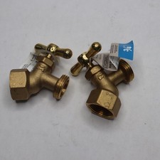 (2-Pk) Everbilt No-Kink Hose Bibb Valve Brass...