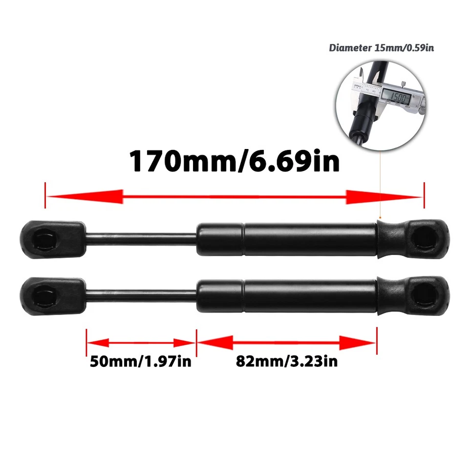 2Pcs Rear Trunk Tailgate Gas Struts Lift Support For Chrysler 300/Dodge Charger Foto 3 de 4