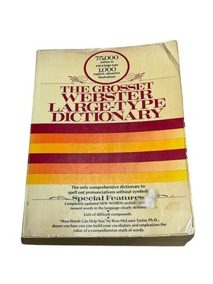The Grosset Webster large-type dictionary