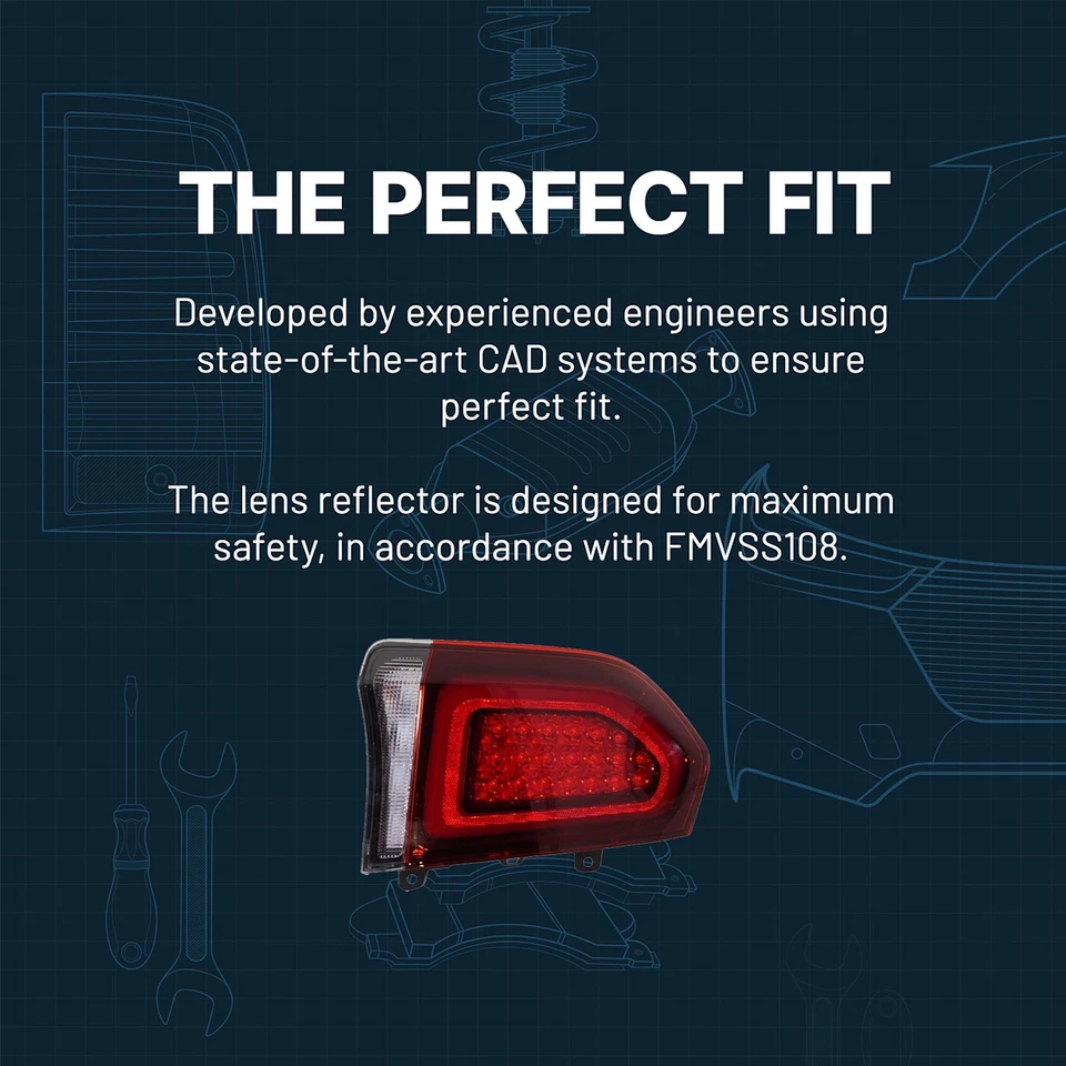 Luz trasera para Honda Passport 2019-2021 conjunto LED lado conductor Foto 4 de 4