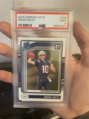 2024 Panini Donruss Optic - Rated Rookie Drake Maye #229 PSA Mint 9 Patriots