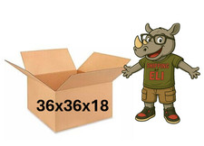 36" x 36" x 18" CARDBOARD BOX - 200 lb - SINGLE BOX