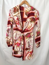 Fashion Nova Nautical Print Long Sleeve Twist Front Mini Dress Small