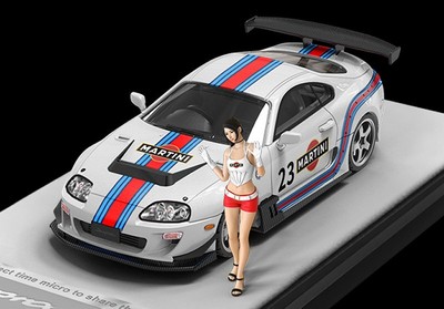 TOYOTA Supra (A80) + Figure  - MARTINI - Time Micro 1:64