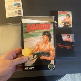 Rambo NES Nintendo Complete CIB Authentic! Circle Seal! Rare!