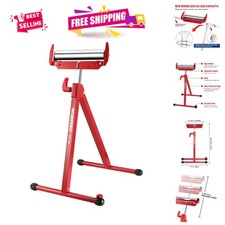 Lightweight Folding Roller Stand - Perfect for Woodworking  Outfeed Support