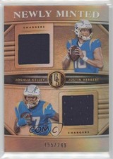 2020 Panini Gold Standard 155/249 Joshua Kelley Justin Herbert #MMD12 g5j