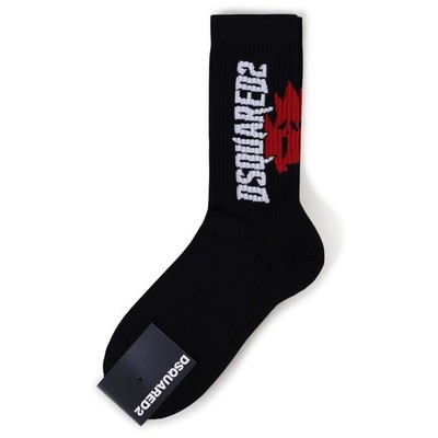 DSQUARED2 - Herren Logo Socken schwarz