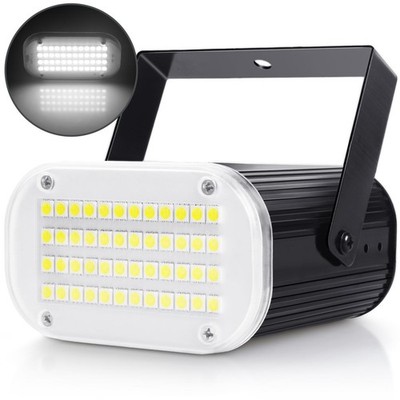 Luditek Mini Halloween White LED Strobe Light, Sound Activated - Flash Speed ...
