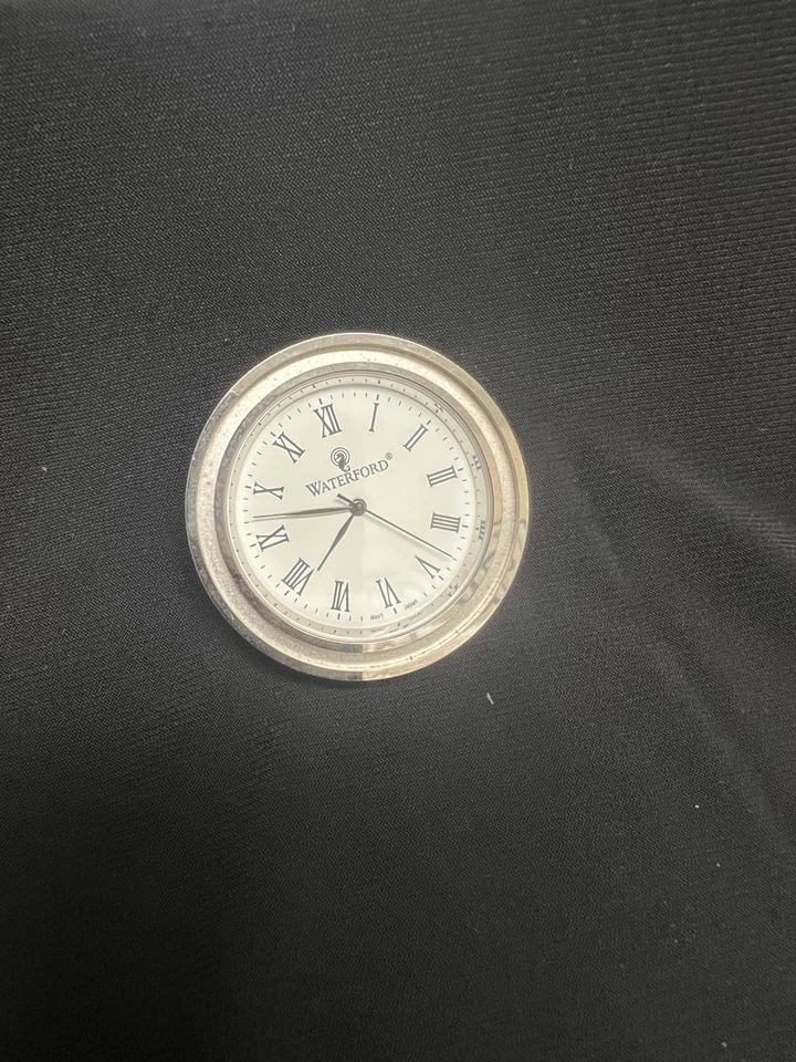 "Reloj Waterford Crystal Lismore Pequeño, 4.5"" Alto - Batería Nueva - Funciona" Foto 3 de 4