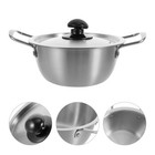  Kochtopf Edelstahl Edelstahltopf Sofortiger Nudel -Topf Heizungssuppentopf