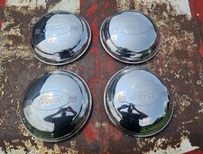 Set Of 4 1942 Ford Passenger Car Hubcaps Hub Caps Reproduction 42 Special Deluxe