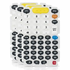 3Pcs 47-Key Rubber Keypad Replacement for Zebra Symbol MC3300 MC330K/L/M MC33