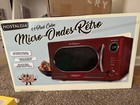 Nostalgia Rmo4Rr Retro Large 0.9 cu ft, 800-Watt Countertop Microwave Oven, 12 P