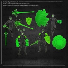 Custom 1/12 Green Lantern Construct Mega Upgr...
