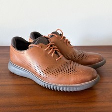Cole Haan Men's 8.5M 2.ZEROGRAND Brown Leather Wingtip Oxford Shoes C25351