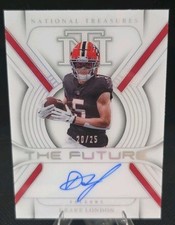 2023 Panini National Treasures Football Drake London The Future Auto/25 Falcons