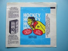 1974/75 O-PEE-CHEE NHL HOCKEY CARD WAX PACK EMPTY WRAPPER CB DENIS POTVIN RC OPC