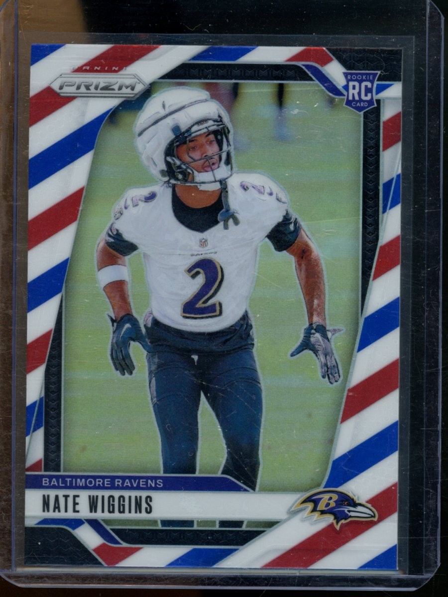 Nate Wiggins Panini Prizm #380 Red/White/Blue