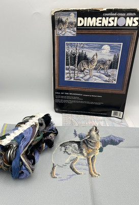 Dimensions Call Of The Wilderness Counted Cross Stitch Kit 16'' X 20'' Unfinished