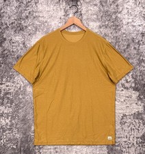 Vuori Strato Tech Tee Shirt Large Mens Yellow Gold Short