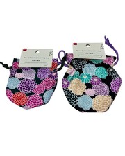 DAISO Japanese Kimono Floral Drawstring Bags ...