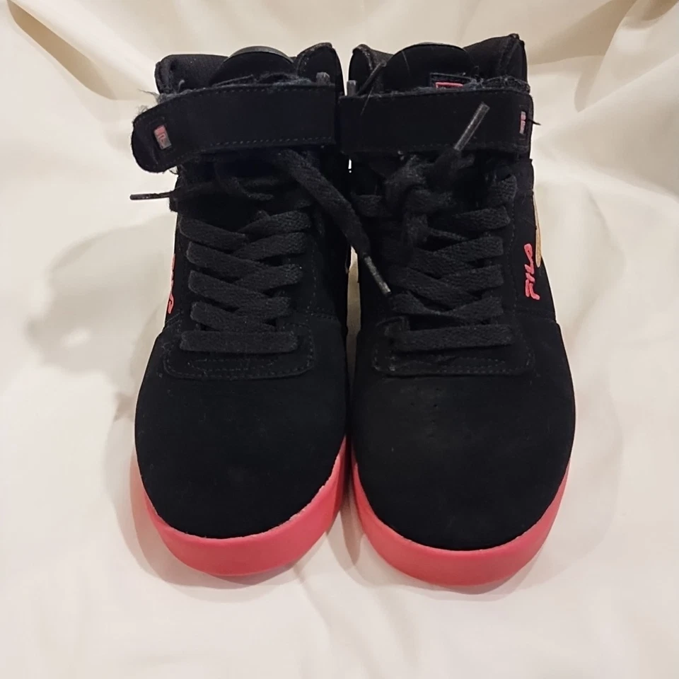 Fila Vulc 13 Youth Sneakers Size 3 Black Suede 3FM01113-044 - Image 3 of 4