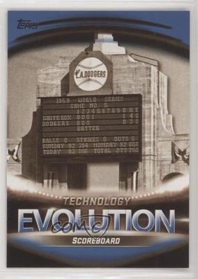 2019 Topps Evolution Of: Technology Blue Jumbotron Scoreboard #ET-2 y0i