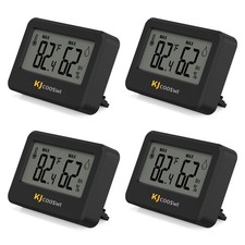 4PCS Mini Digital Hygrometer and Thermometer,Reptile Thermometer with Magneti...