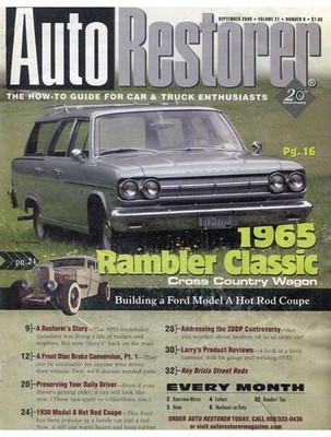 1965 RAMBLER CLASSIC WAGON RESTORATION 5 pg Article