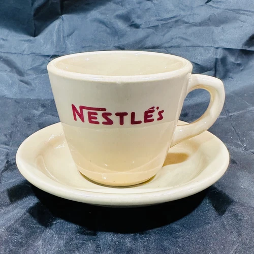 VTG Inca Ware Restaurant Ware Nestle's Coffee Mug Cup & Saucer Shenango China