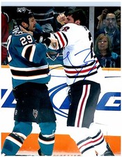 Chicago Blackhawks TROY BROUWER Signed Autographed 8x10 Pic E