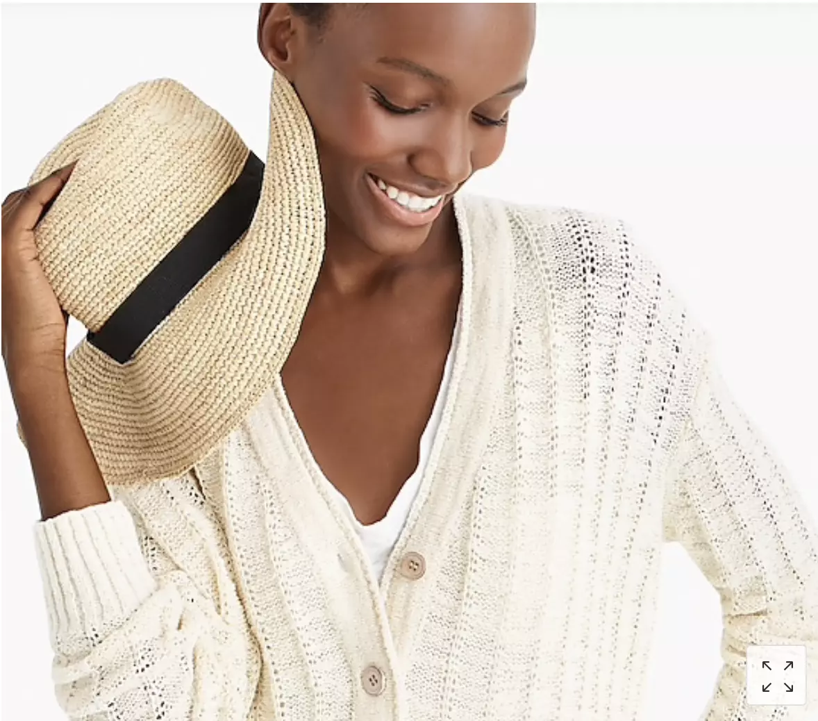 J CREW Point Sur textured V neck cardigan sweater Item L5929