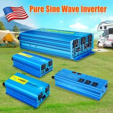 500W 1000W 1500W Pure Sine Wave Power Inverter 12V 24V to 110V Converter Camping