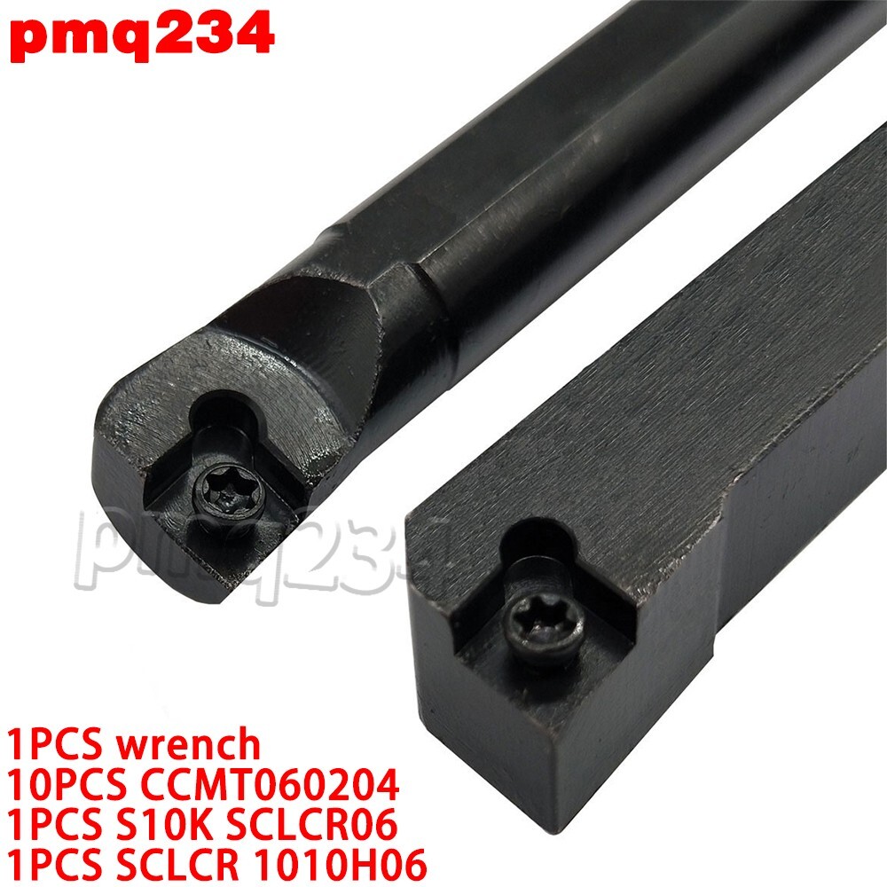S10K SCLCR06 + SCLCR 1010H06 turning tool holder + CCMT060204