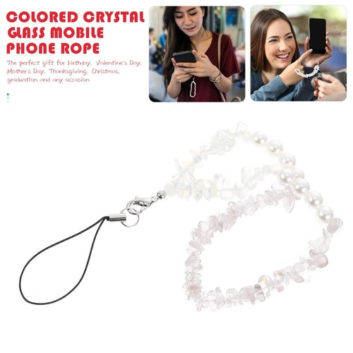 Pearl Crystal Mobile Kette Einzigartige Telefonkette Cartoon Handykette - Zdjęcie 12 z 12