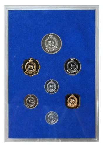 CEYLON 1971 Set originale 6 monete proof 'L'ultima emissione della moneta di Ceylon' - Foto 4 di 4