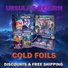 Disney Lorcana: Ursula's Return #1-204 [Near-Mint] [Free Shipping] [COLD Foil]