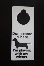 Dachshund  Do Not Disturb Sign Wiener Dog Funny Door Sign Cute Animals ￼