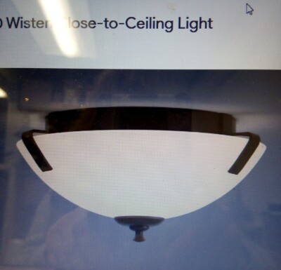 Progress Lighting P3290-20 Wisten Collection 2-Light Antique Bronze Flushmount