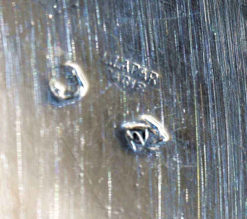 Leon Lapar: Antiguo plato francés Repousse de plata de ley, plato, c1900 Foto 4 de 4