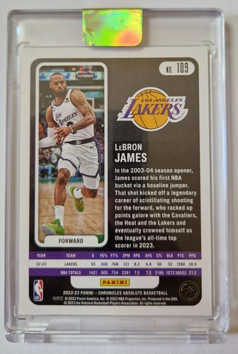 2022-23 Panini Chronicles Lebron James lila/49 #109 - Bild 2 von 2